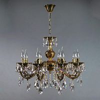подвесная люстра ambiente aria 8818/8 pb tear drop бронза в Хабаровске