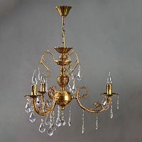 подвесная люстра ambiente alicante 8888/3 ab leaf crystal в Хабаровске