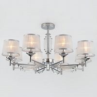 потолочная люстра eurosvet amalfi 60081/8 хром в Хабаровске
