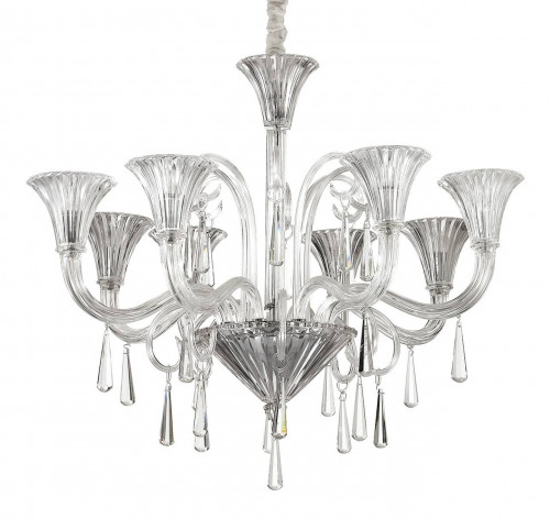 подвесная люстра ideal lux santa sp8 transparente в Хабаровске