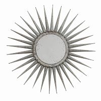 зеркало-солнце серебряное диаметр 76 см starburst в Хабаровске