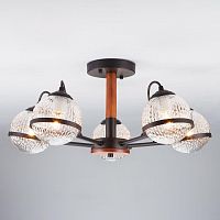 потолочная люстра eurosvet livia 70081/5 черный в Хабаровске