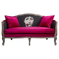 диван «комплимент руж» fornasetti прямой красный с черным в Хабаровске