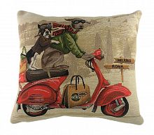 подушка с картинкой scooter dogs red в Хабаровске