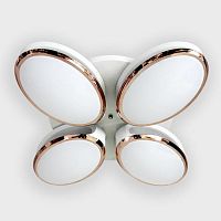 потолочная светодиодная люстра ambrella light orbital granule fg2024 wh 96w+40w d760 в Хабаровске