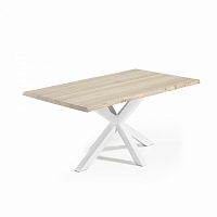стол arya 220x100 белый, отбеленный дуб cc0014m33 от la forma (ex julia grup) в Хабаровске