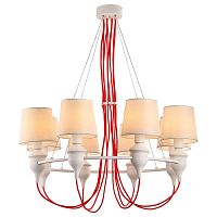 подвесная люстра arte lamp sergio a3325lm-8wh в Хабаровске