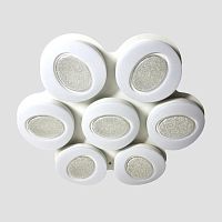 потолочный светодиодный светильник ambrella light orbital crystal sand fs1587/7 364w d880*800 в Хабаровске