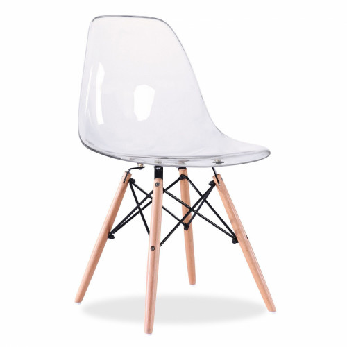 стул деревянный pc-015 прозрачный (eames style) в Хабаровске