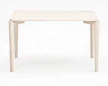 стол обеденный с белой столешницей и бежевыми ножками rectangle compact в Хабаровске