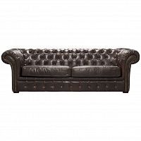 диван gd-pjs06603-pj530 трехместный прямой коричневый в Хабаровске