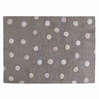 ковер tricolor polka dots серый розовый в Хабаровске