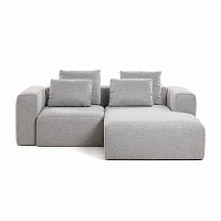 диван blok sofa 2 правый угол светло-серый от la forma (ex julia grup) в Хабаровске