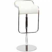 барный стул lem style piston stool белая кожа в Хабаровске