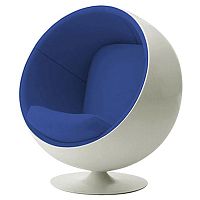 детское кресло eero ball chair бело-синее в Хабаровске
