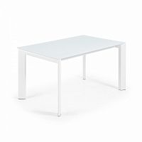 стол atta 140 (200)x90 с белым стеклом cc0179c05 от la forma (ex julia grup) в Хабаровске