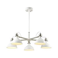 подвесная люстра odeon light lurdi 3331/5 белая в Хабаровске