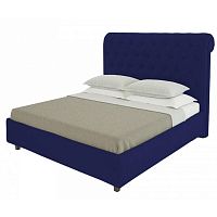 кровать sweet dreams 90х200 велюр синий р в Хабаровске