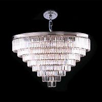 подвесная люстра newport 31127/s nickel матовый никель, белая в Хабаровске