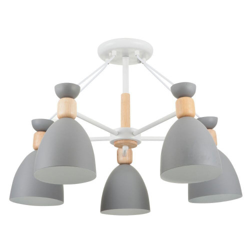 потолочная люстра freya delia fr5033cl-05w серая в Хабаровске