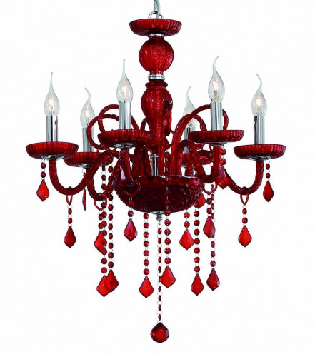 подвесная люстра ideal lux giudecca sp6 rosso в Хабаровске