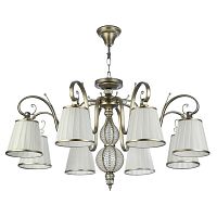 подвесная люстра maytoni brezza arm002-08-ng белая в Хабаровске