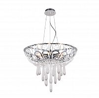 подвесная люстра crystal lux dorotea sp5 d450 chrome прозрачная в Хабаровске