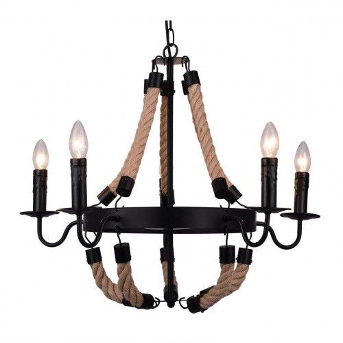 подвесная люстра arte lamp marsiglia a8956lm-5bk в Хабаровске
