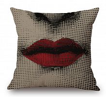 подушка с портретом лины пьеро форназетти red lips в Хабаровске