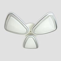 потолочная светодиодная люстра ambrella light orbital granule fg1010/3 wh/sl 204w d770 в Хабаровске