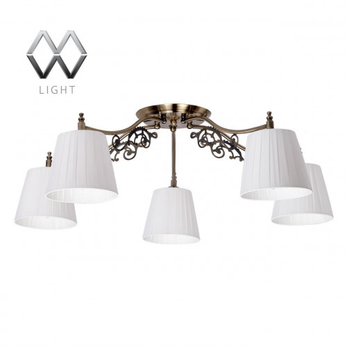 потолочная люстра mw-light моника 372011105 белая в Хабаровске