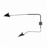 настенный светильник sconce mouille 2 лампы 2 черный в Хабаровске