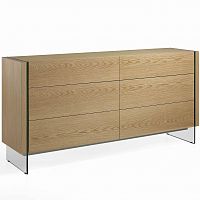 комод широкий cp1712-c-oak от angel cerda орех в Хабаровске