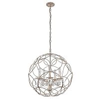подвесная люстра crystal lux aria sp5 silver в Хабаровске