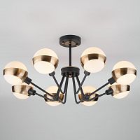 потолочная люстра eurosvet jasper 70093/8 черная белая в Хабаровске
