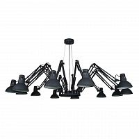подвесная люстра arte lamp ragno a2043sp-12bk черная в Хабаровске