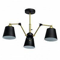 потолочная люстра mw-light таун 5 691011403 черная в Хабаровске