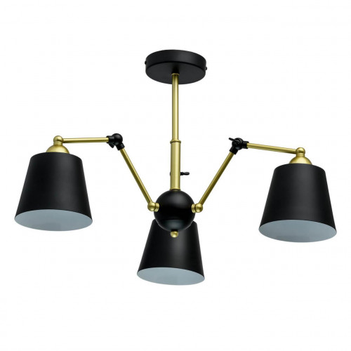 потолочная люстра mw-light таун 5 691011403 черная в Хабаровске