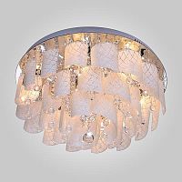 потолочная люстра eurosvet cascade 80117/9 хром/белый в Хабаровске