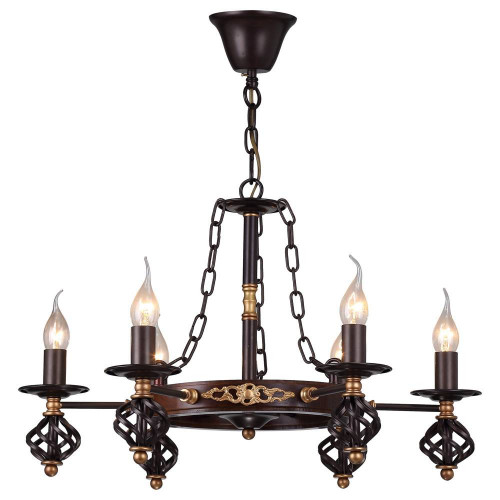 подвесная люстра arte lamp cartwheel a4550lm-6ck в Хабаровске