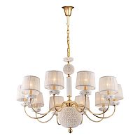 подвесная люстра crystal lux adagio sp10 белая в Хабаровске