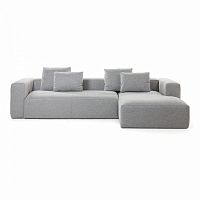диван blok sofa 3 правый угол светло-серый от la forma (ex julia grup) в Хабаровске