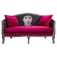 диван «секрет руж» fornasetti прямой красный с черным в Хабаровске