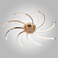 потолочная светодиодная люстра eurosvet twist 90054/8 золото в Хабаровске