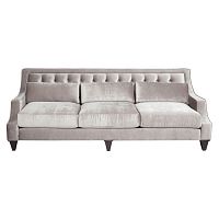 диван tufted прямой серый в Хабаровске