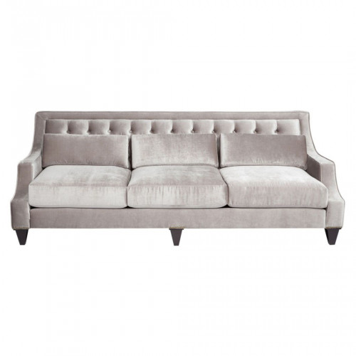 диван tufted прямой серый в Хабаровске