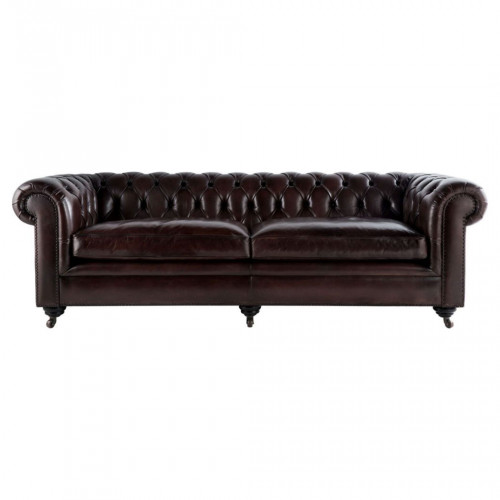 диван chesterfield lounge прямой темно-коричневый в Хабаровске