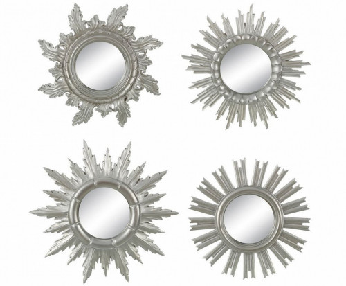 комплект зеркал-солнце в серебряных рамах silver sunny, 4 штуки в Хабаровске
