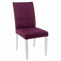 стул деревянный madina white / fabric purple в Хабаровске