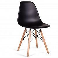 стул деревянный pc-015 черный (eames style) в Хабаровске